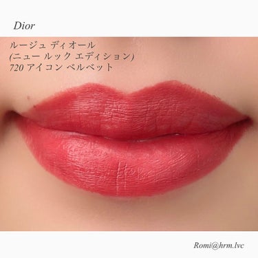 ルージュ ディオール 720 アイコン ベルベット<ニュー ルック エディション>（生産終了）/Dior/口紅を使ったクチコミ（3枚目）