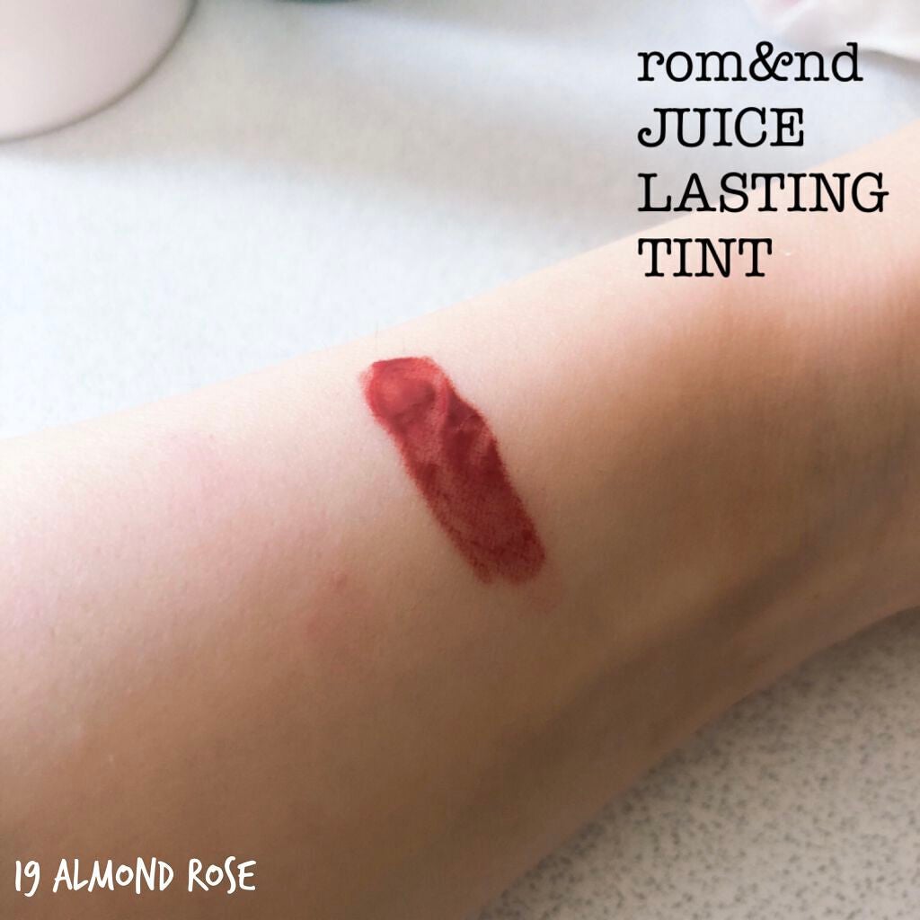 ジューシーラスティングティント/rom&nd/リップティントを使ったクチコミ(3枚目)
