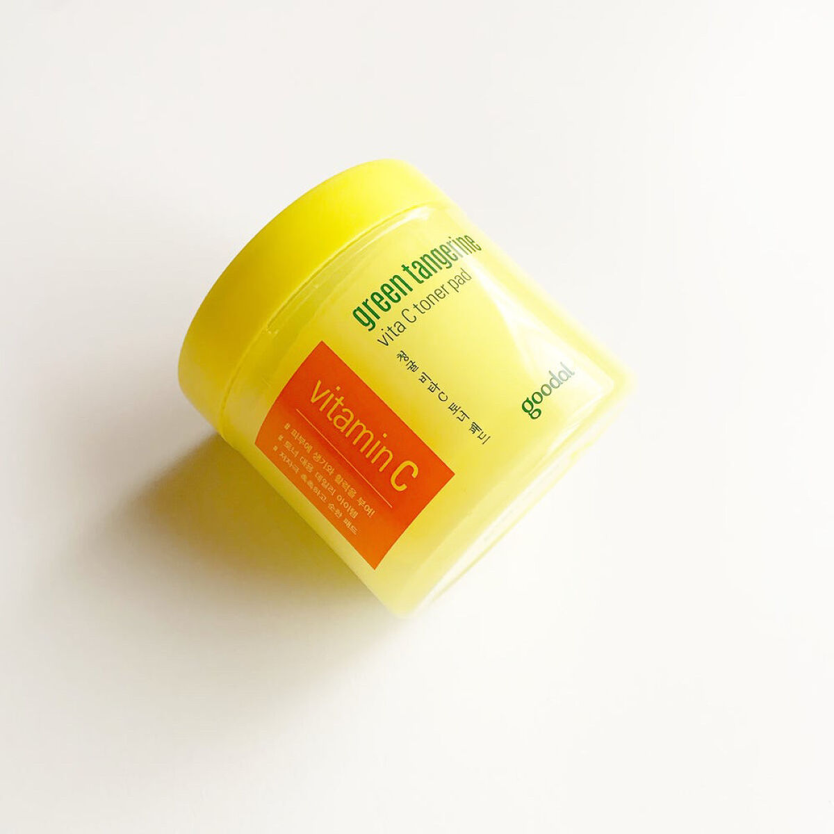 グリーンタンジェリン ビタCダークスポットケアパッド/goodal/トナーパッドを使ったクチコミ（1枚目）