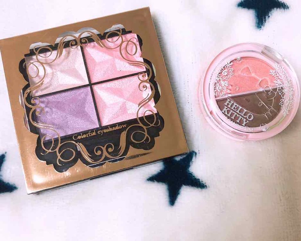 カラフルアイシャドウ/DAISO/アイシャドウパレットを使ったクチコミ（1枚目）