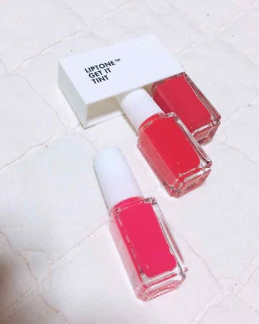 TONYMOLY LIPTONE GET IT TINTのクチコミ「TONYMOLY(トニーモリー/韓国)
リップトーンゲットイッティントトリオ
01ソフトトリオ.....」（2枚目）