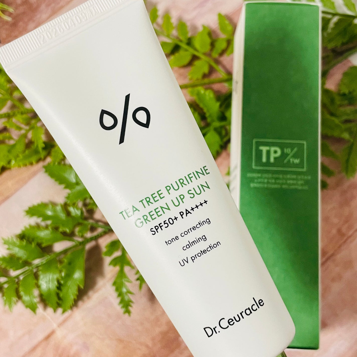 ティーツリーピュリファイングリーンアップサン/Dr.Ceuracle/日焼け止めミルクを使ったクチコミ(2枚目)