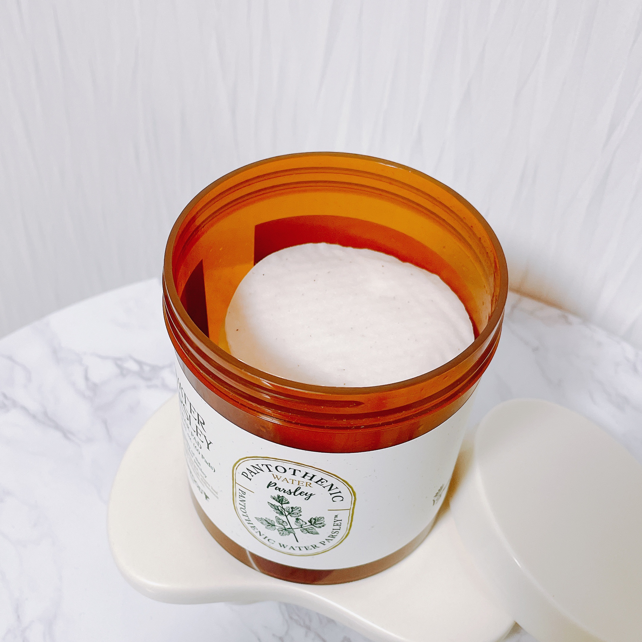 パントテン ウォーターパセリ クリアパッド/SKINFOOD/トナーパッドを使ったクチコミ（2枚目）