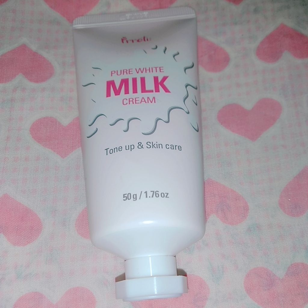 ピュアホワイトミルククリーム/pretty skin/化粧下地を使ったクチコミ（1枚目）