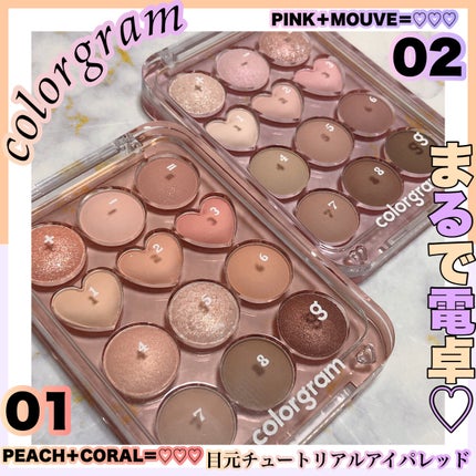 目元チュートリアルアイパレット/Colorgram/アイシャドウパレットを使ったクチコミ(1枚目)
