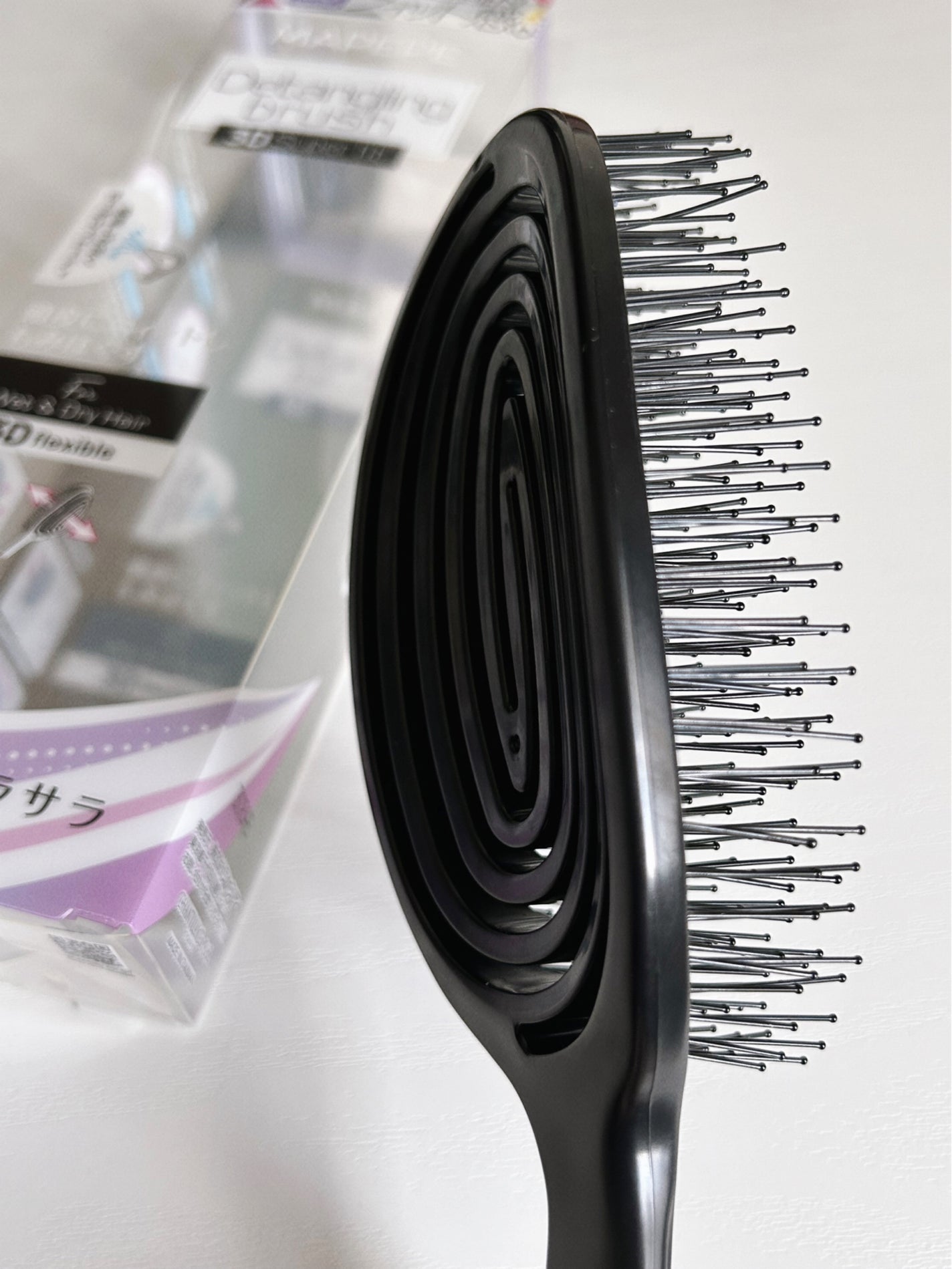 デタングリングブラシ 3Dスーパーフィット/マペペ/ヘアブラシを使ったクチコミ(2枚目)