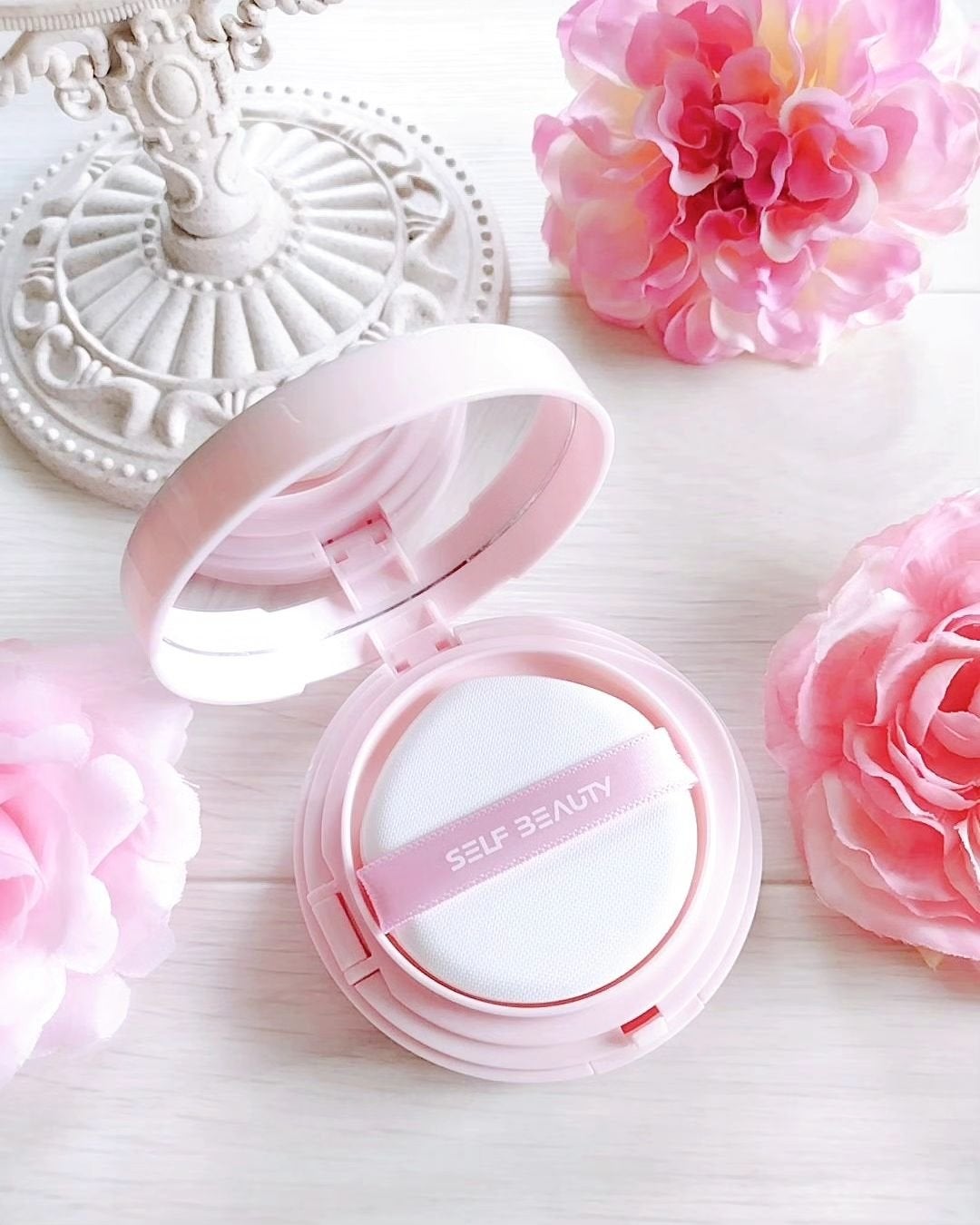 シルキーブラークッション/SELF BEAUTY/クッションファンデーションを使ったクチコミ(2枚目)