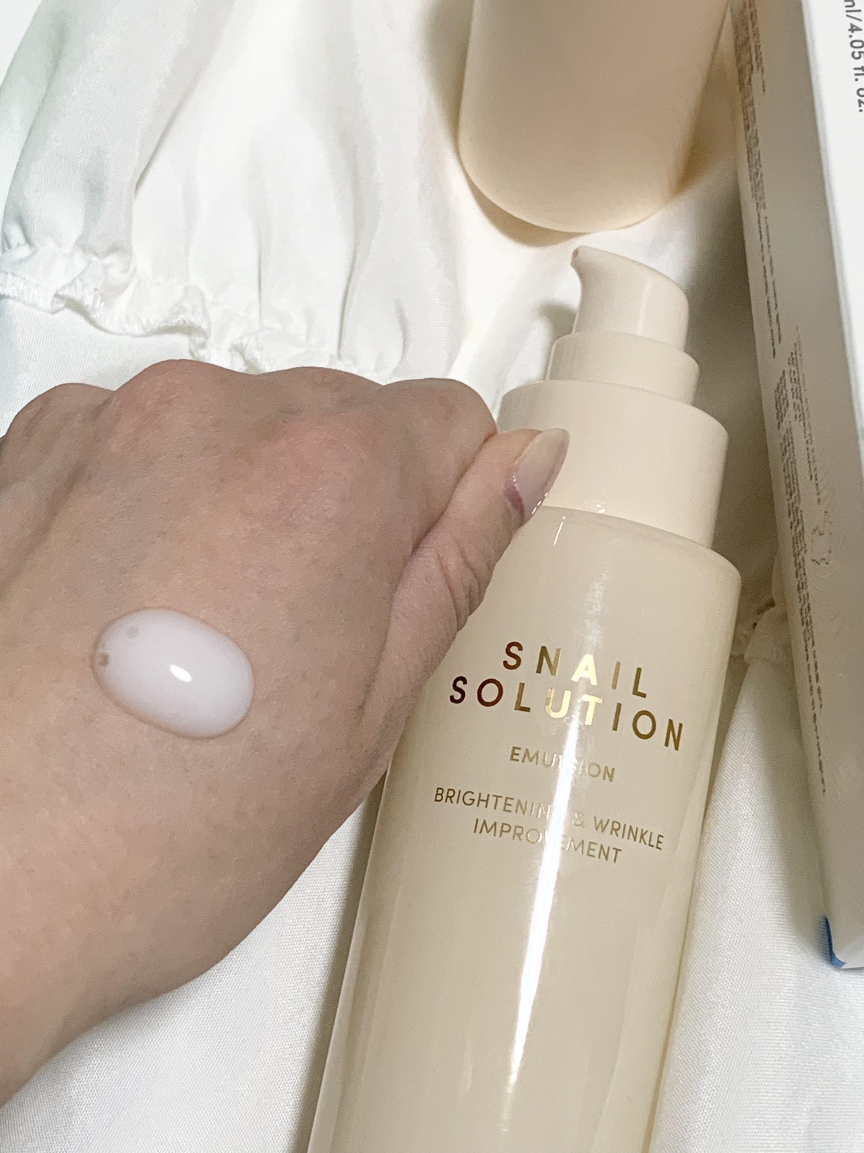 スネイルソリューションクリーム/ネイチャーリパブリック/フェイスクリームを使ったクチコミ（3枚目）