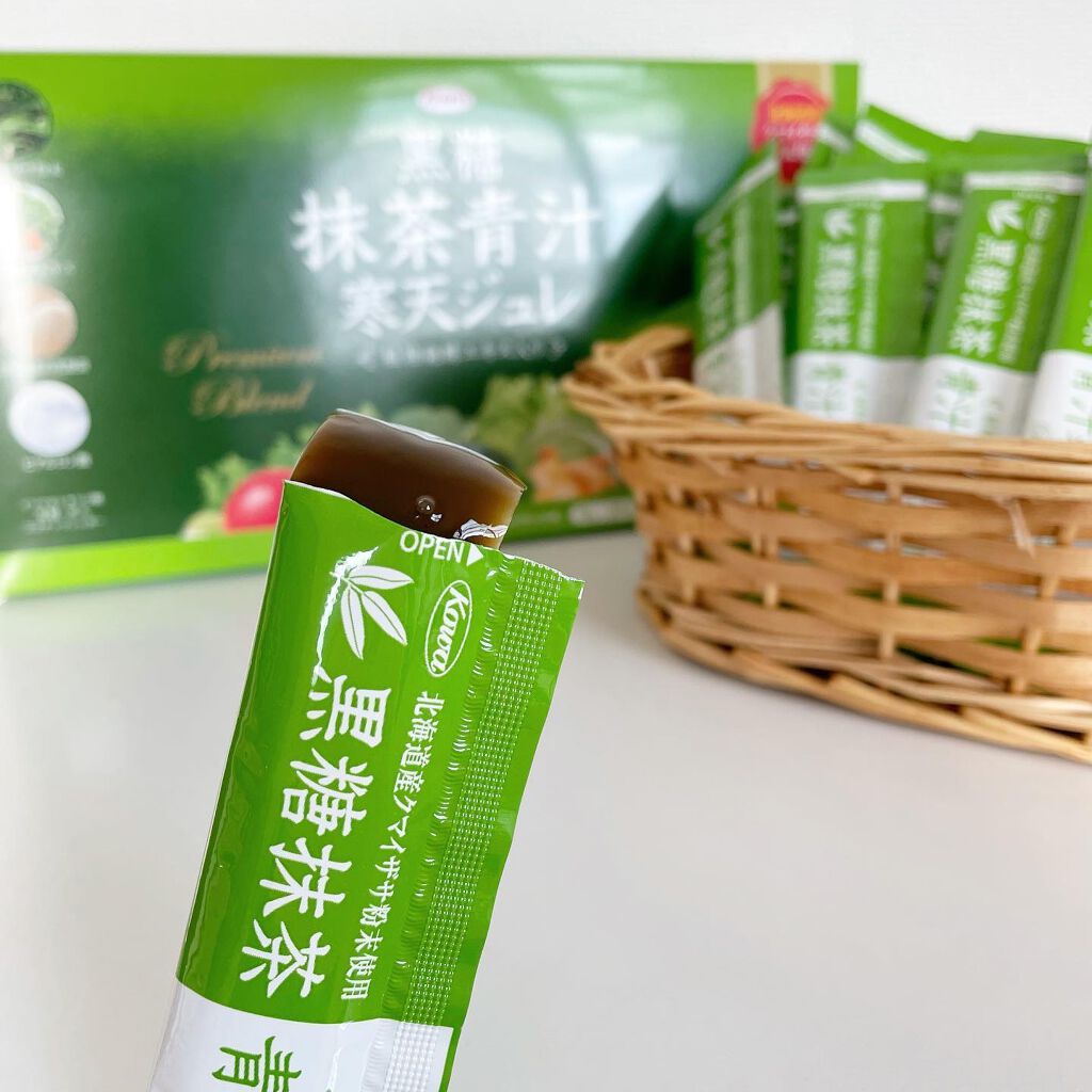 黒糖抹茶青汁寒天ジュレ/興和/健康サプリメントを使ったクチコミ(3枚目)