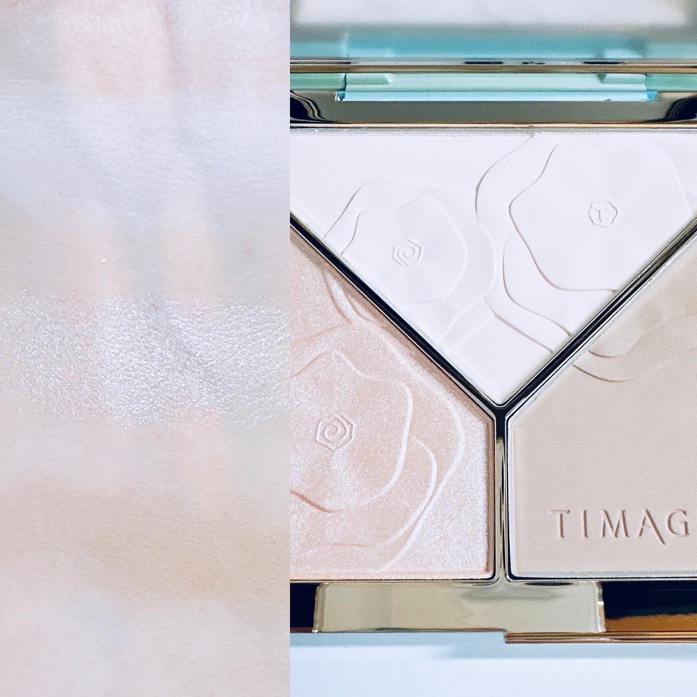 ハイライトシェーディングパレット/TIMAGE/パウダーハイライトを使ったクチコミ(3枚目)