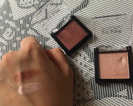 UR GLAM POWDER EYESHADOW シェルピンク〈ブルーラメ〉/U R GLAM/単色アイシャドウを使ったクチコミ(3枚目)