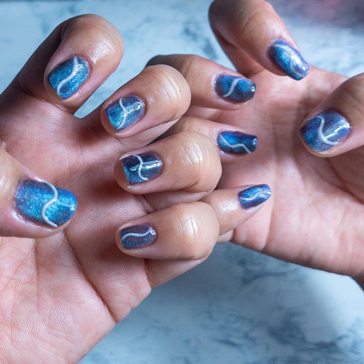 #うねうねネイルのネイルデザイン