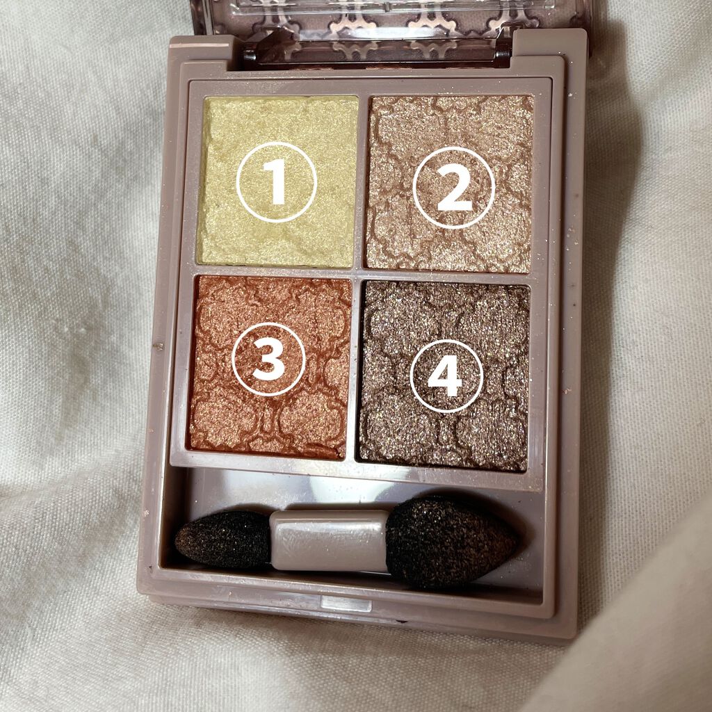 グロッシーリッチ アイズ N/Visée/アイシャドウパレットを使ったクチコミ（2枚目）