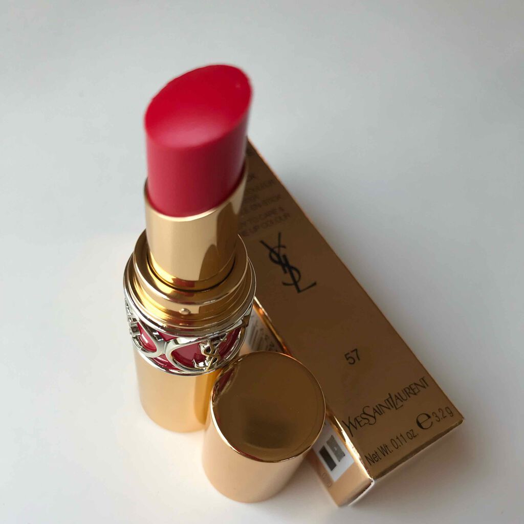 ルージュ ヴォリュプテ シャイン/YVES SAINT LAURENT BEAUTE/口紅を使ったクチコミ(2枚目)