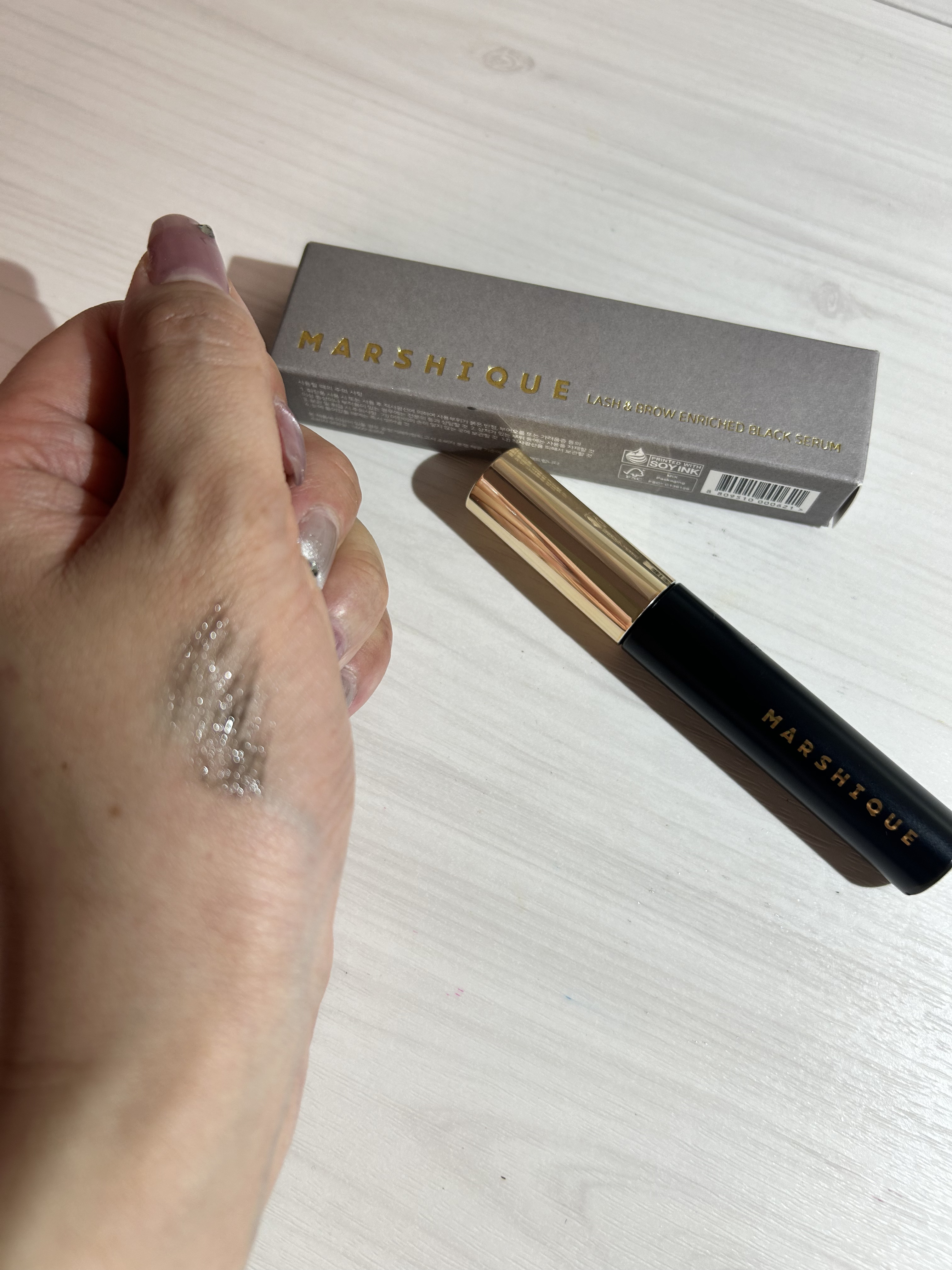 LASH & BROW ENRICHED BLACK SERUM/MARSHIQUE/まつげ美容液を使ったクチコミ（3枚目）