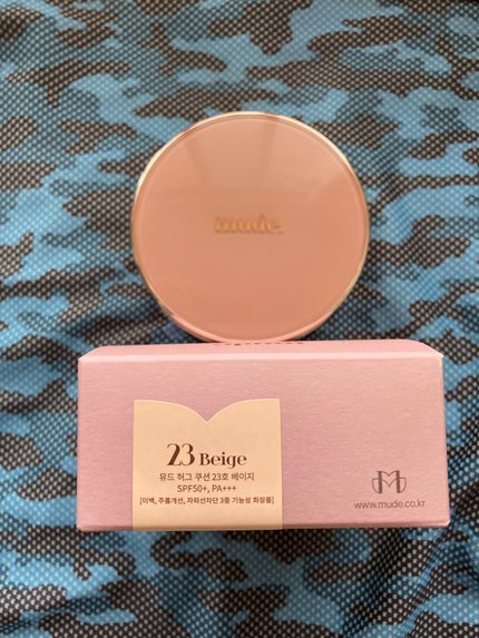 ハグクッション 23ベージュ/mude/クッションファンデーションを使ったクチコミ(1枚目)