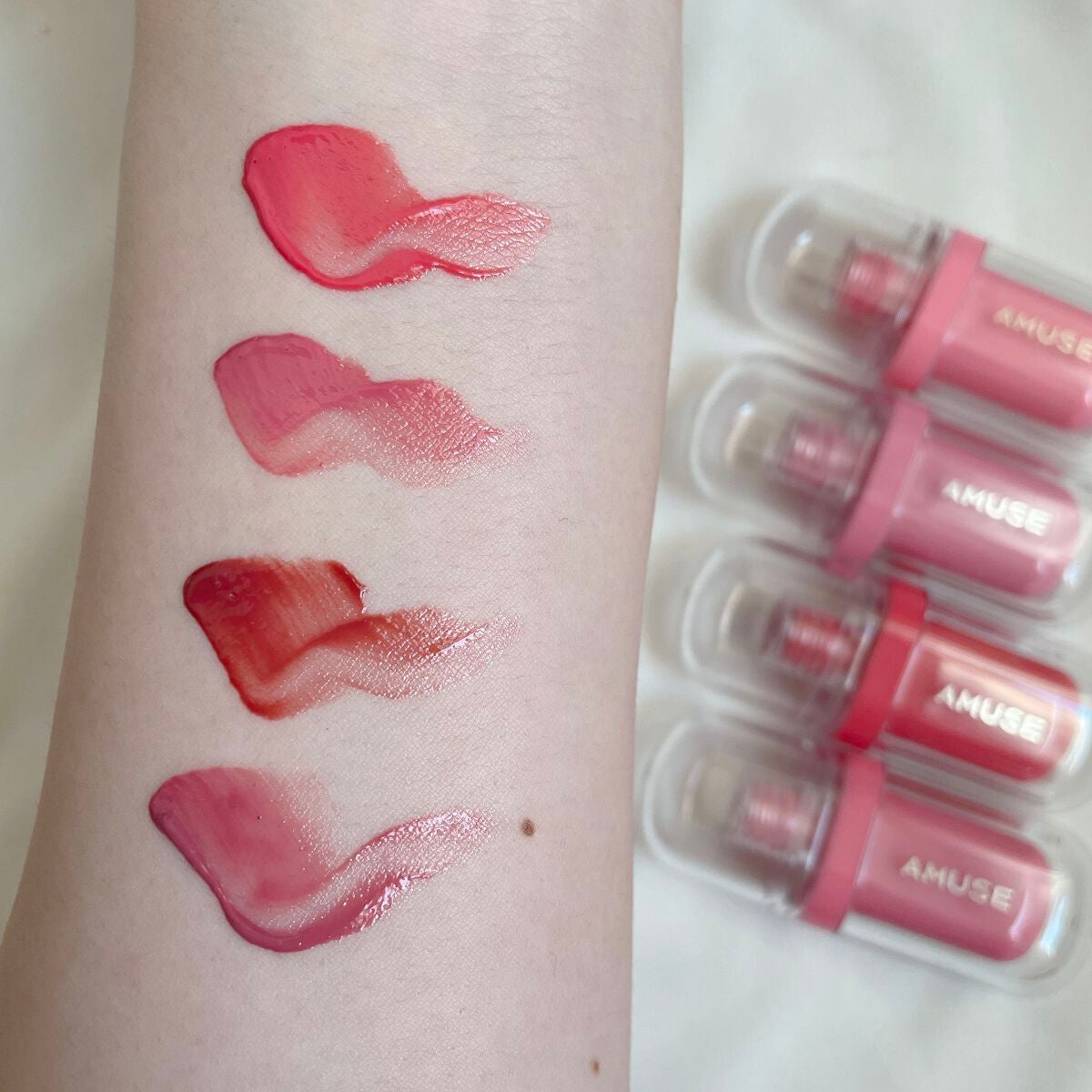 ジェルフィットティント/AMUSE/リップティントを使ったクチコミ(3枚目)