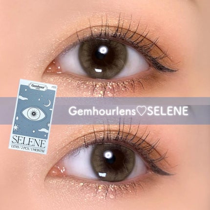 Selene/Gemhour lens/1ヶ月(1MONTH)カラコンを使ったクチコミ(1枚目)