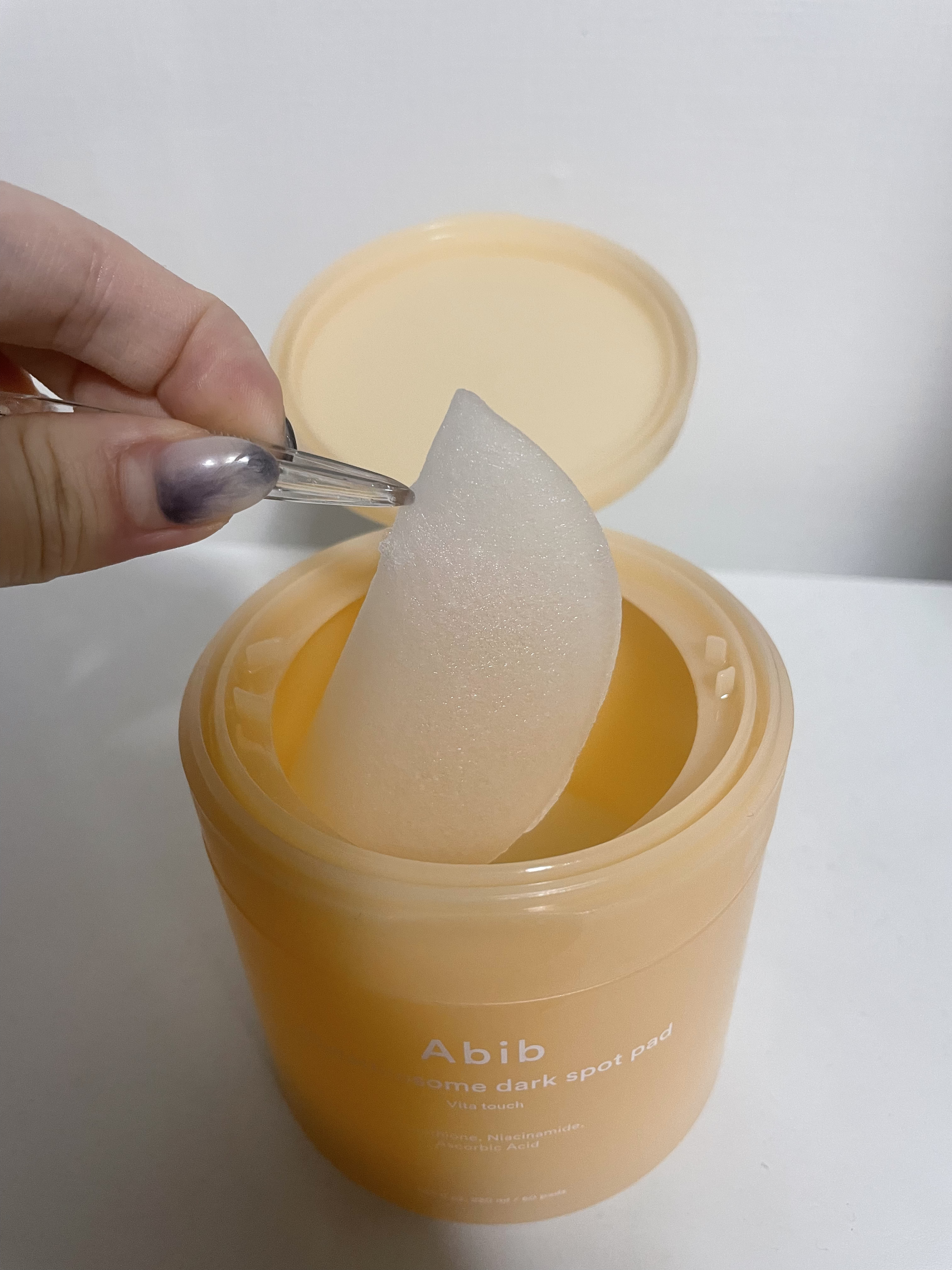 グルタチオンソームダークスポットパッドビタタッチ/Abib /トナーパッドを使ったクチコミ（1枚目）