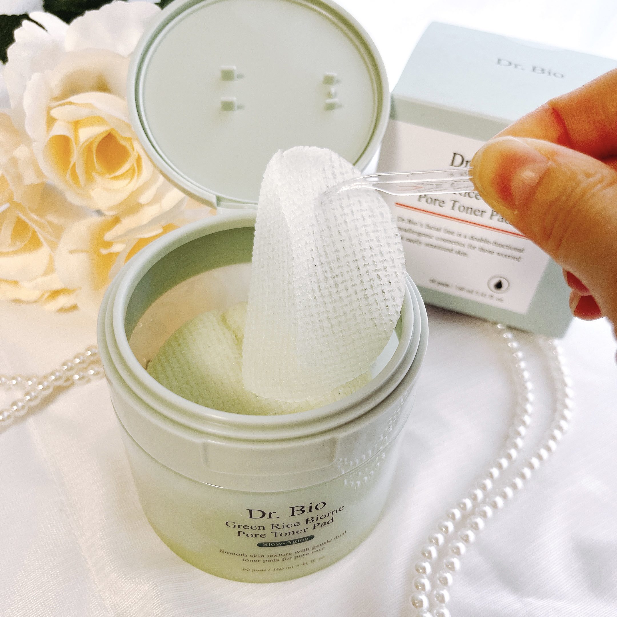 緑米バイオーム™トーンアップ毛穴トナーパッド/Dr.Bio/トナーパッドを使ったクチコミ（3枚目）
