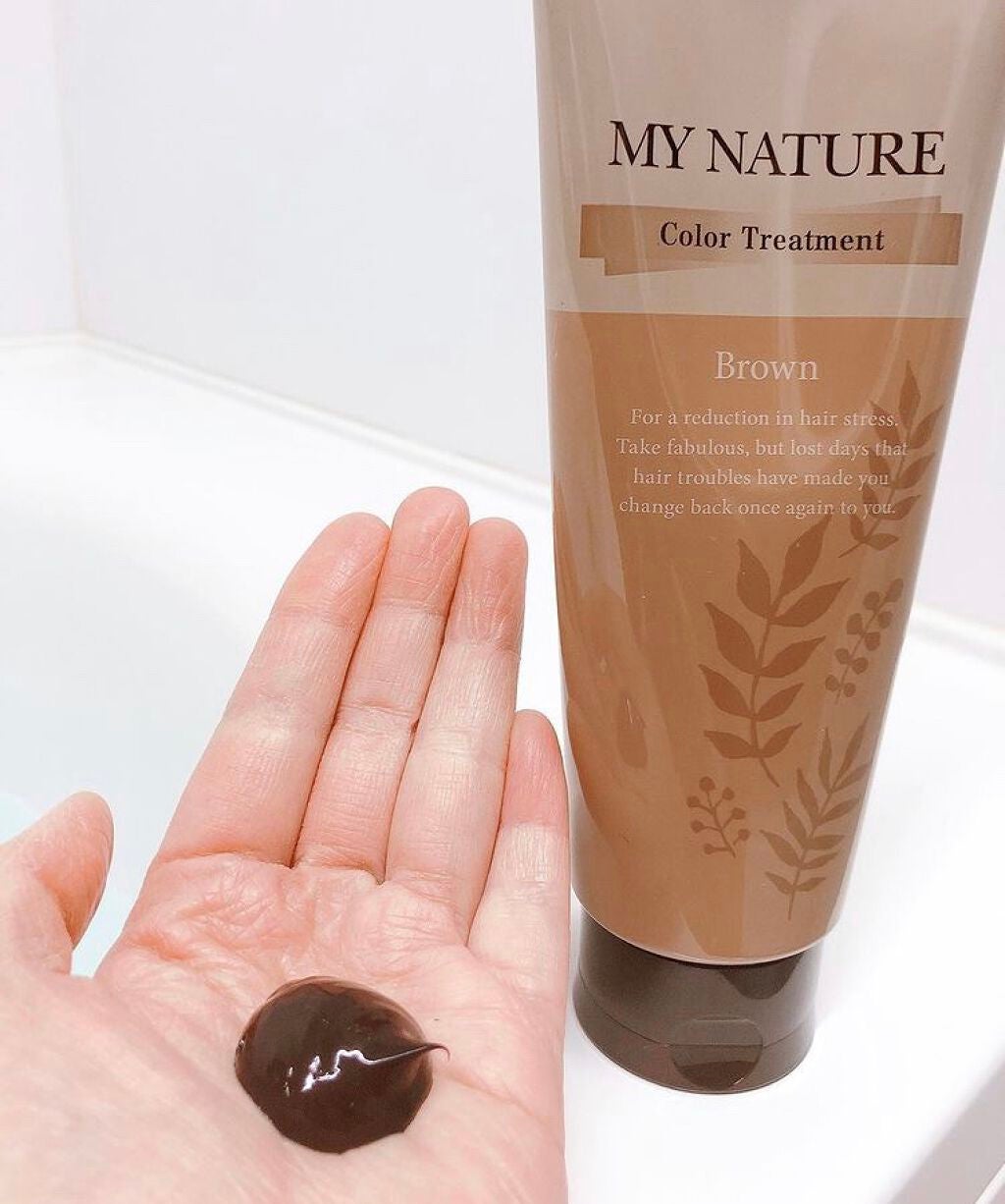 オールインワン カラートリートメント/マイナチュレ/ヘアカラーを使ったクチコミ(2枚目)