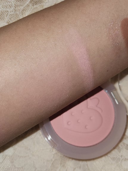 ピュア ブラッシュド サンシャイン チーク 27 STRAWBERRY PINK(いちご収穫タイム)/PERIPERA/パウダーチークを使ったクチコミ(1枚目)