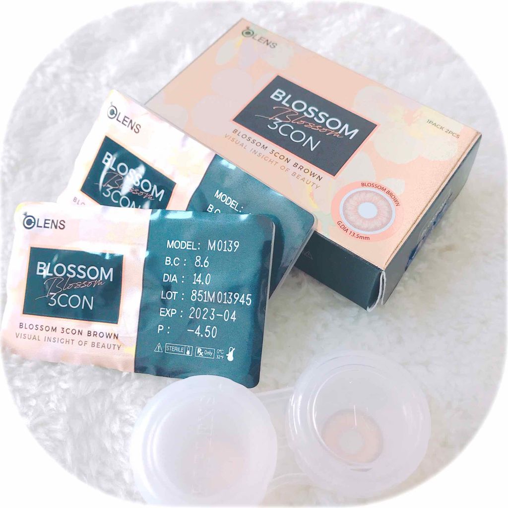 ブロッサム3コン/OLENS/カラーコンタクトレンズを使ったクチコミ(3枚目)