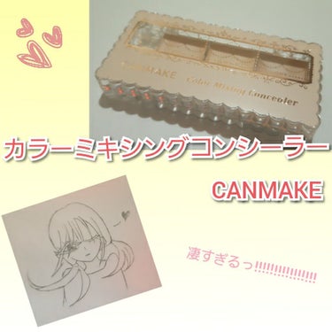 カラーミキシングコンシーラー/キャンメイク/パレットコンシーラーを使ったクチコミ（1枚目）