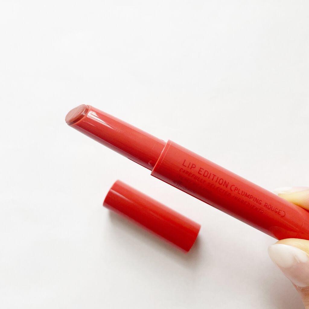 エテュセ リップエディション（プランパールージュ）ウォームスタイル 01 ブラウニーオレンジ/ettusais/口紅を使ったクチコミ（2枚目）