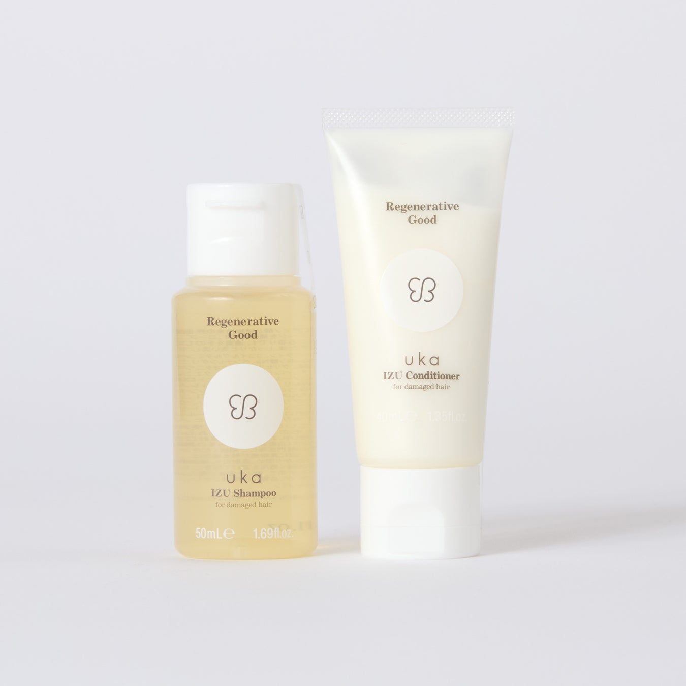uka uka IZU Shampoo&Conditioner 指通りトライセット for damaged hair 