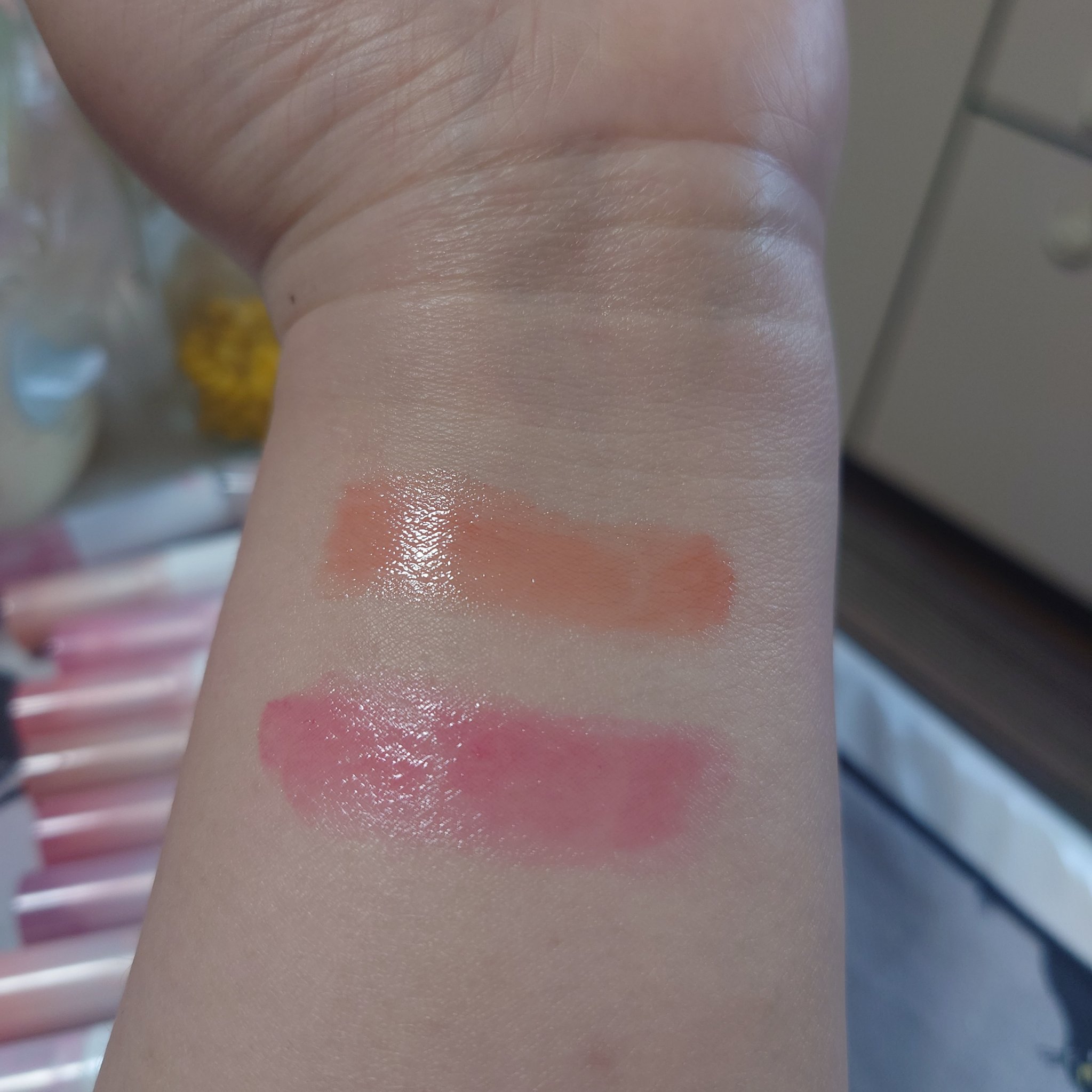 ベアーシャインリップバーム 03 COZY RED/mude./口紅を使ったクチコミ（2枚目）