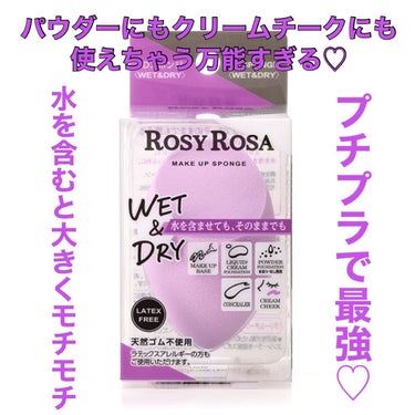 3Dスポンジ〈WET＆DRY〉/ロージーローザ/パフ・スポンジを使ったクチコミ（1枚目）