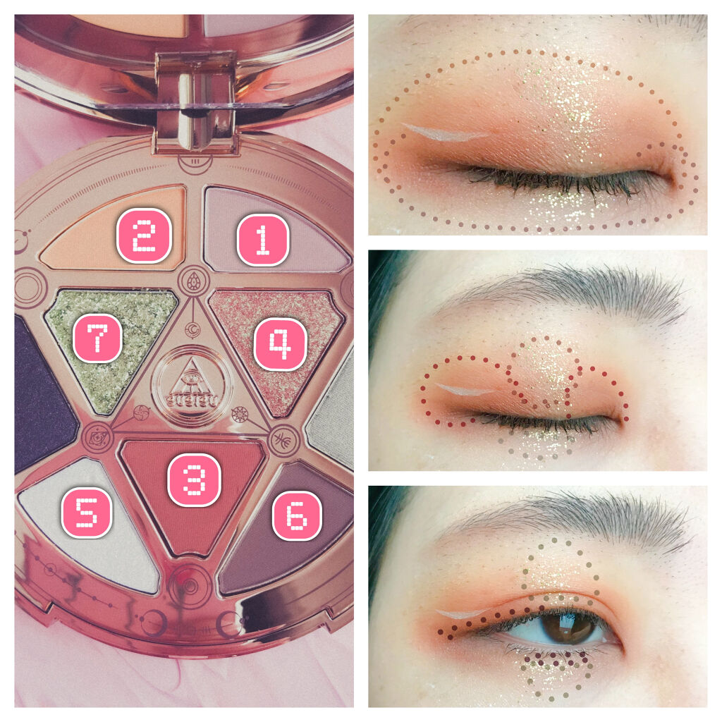 GODDESS 9 EYESHADOW 01/SUSISU/アイシャドウパレットを使ったクチコミ（2枚目）