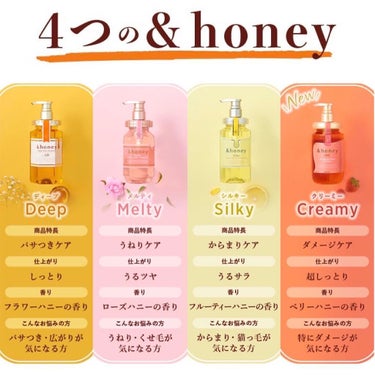 ディープモイスト シャンプー1.0／ヘアトリートメント2.0/&honey/シャンプー・コンディショナーを使ったクチコミ（7枚目）