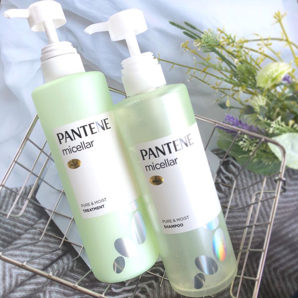 PRO-V ミセラー ピュア&モイスト ノンシリコンシャンプー/トリートメント/パンテーン/市販シャンプーを使ったクチコミ(1枚目)