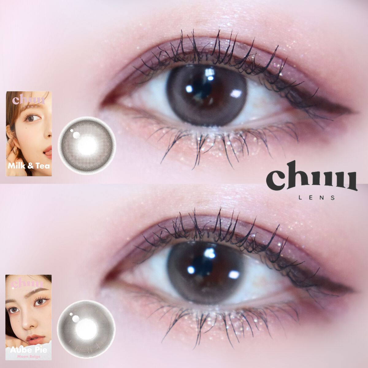 chuuLENS Milk&Tea 1day/chuu LENS/ワンデー（１DAY）カラコンを使ったクチコミ（1枚目）