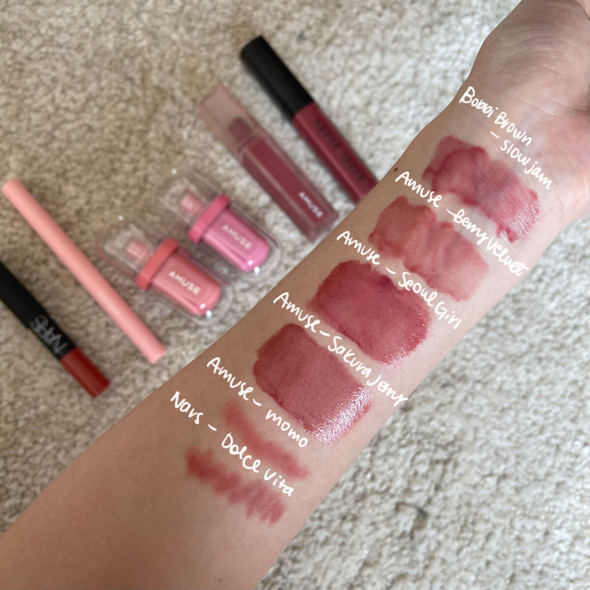 ジェルフィットティント/AMUSE/リップティントを使ったクチコミ（3枚目）