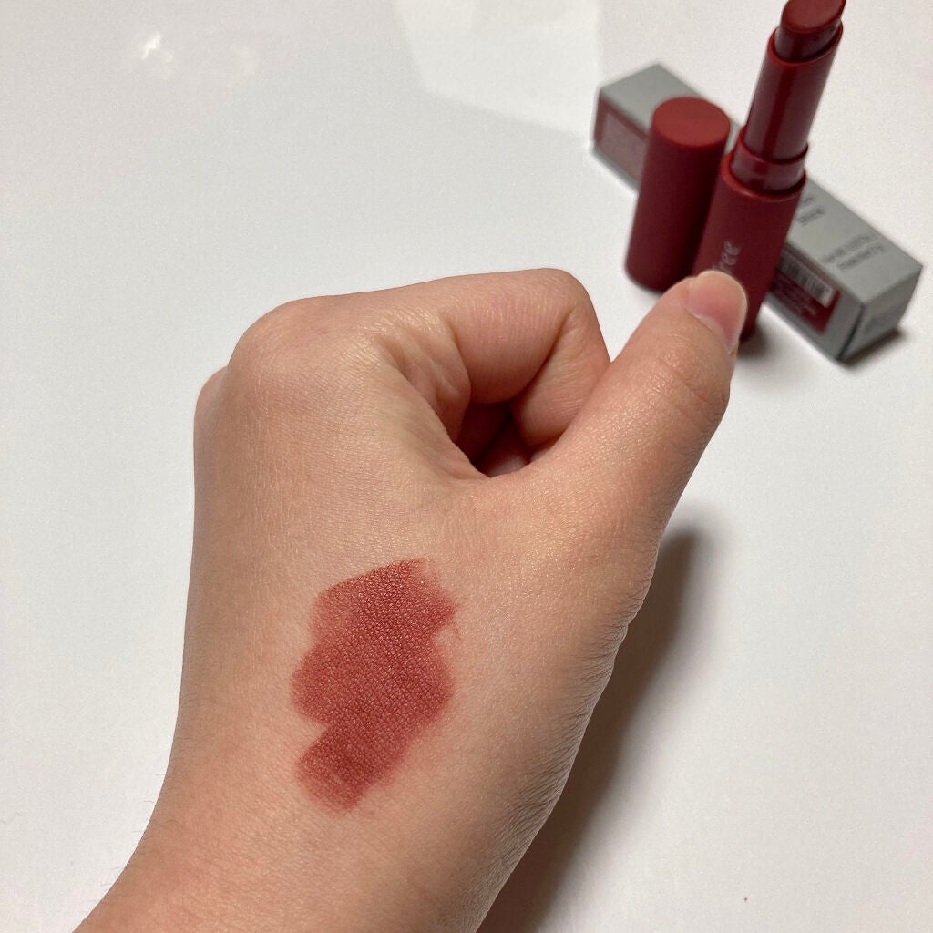 ビビッドコットン スティック/innisfree/口紅を使ったクチコミ(3枚目)