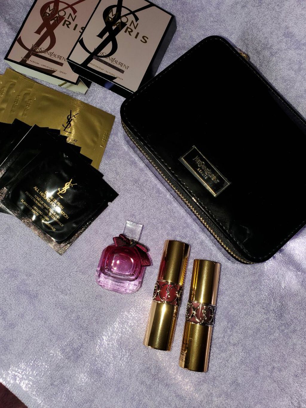 ルージュ ヴォリュプテ シャイン/YVES SAINT LAURENT BEAUTE/口紅を使ったクチコミ(2枚目)