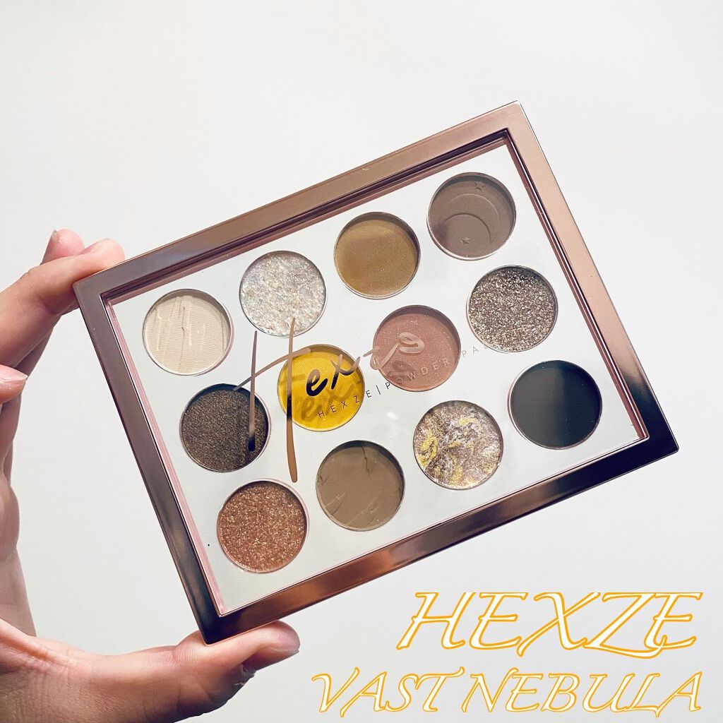 Hexze 12色 アイシャドウパレット プロアイ パレット アイプランナーパレット メイクパレット 高発色/HEXZE（ヘックスゼ）/アイシャドウパレットを使ったクチコミ（1枚目）