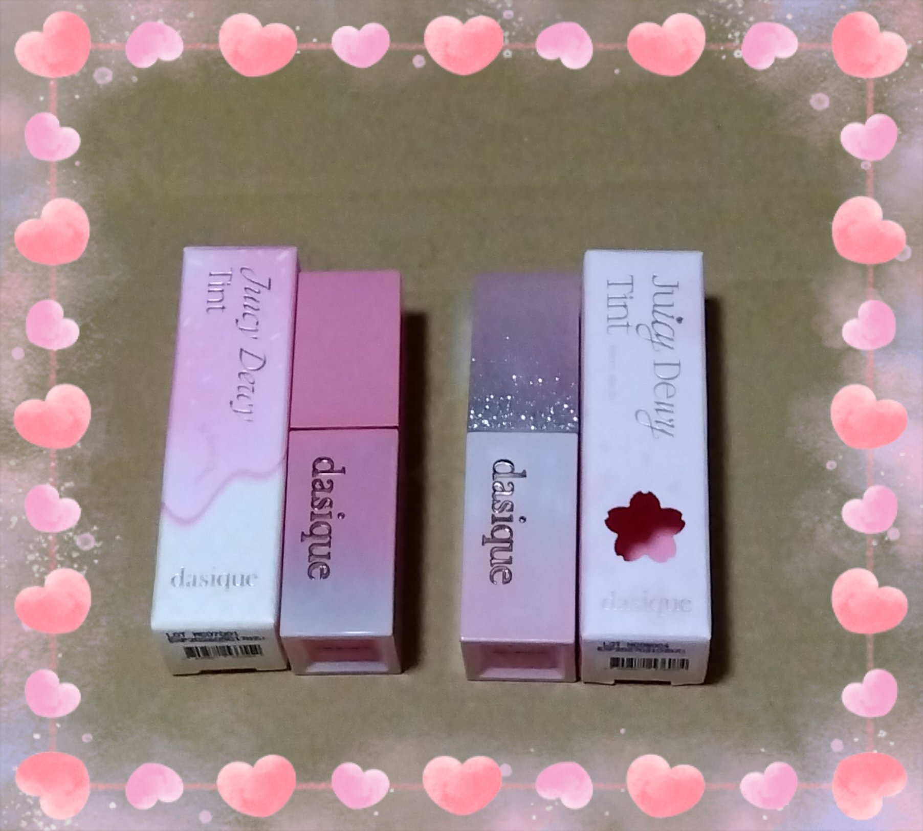 ジューシーデュイティント ベリーもち/dasique/リップティントを使ったクチコミ（2枚目）