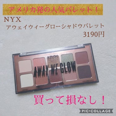 アウェイ ウィーグローシャドウパレットA/NYX Professional Makeup/アイシャドウパレットを使ったクチコミ（1枚目）