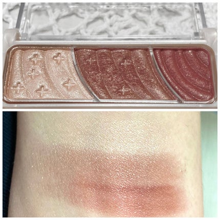 トーンアップアイシャドウ/CEZANNE/アイシャドウパレットを使ったクチコミ(3枚目)