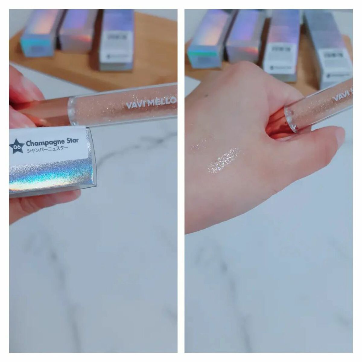 トゥインクルグリッター/VAVI MELLO/グリッターを使ったクチコミ(7枚目)