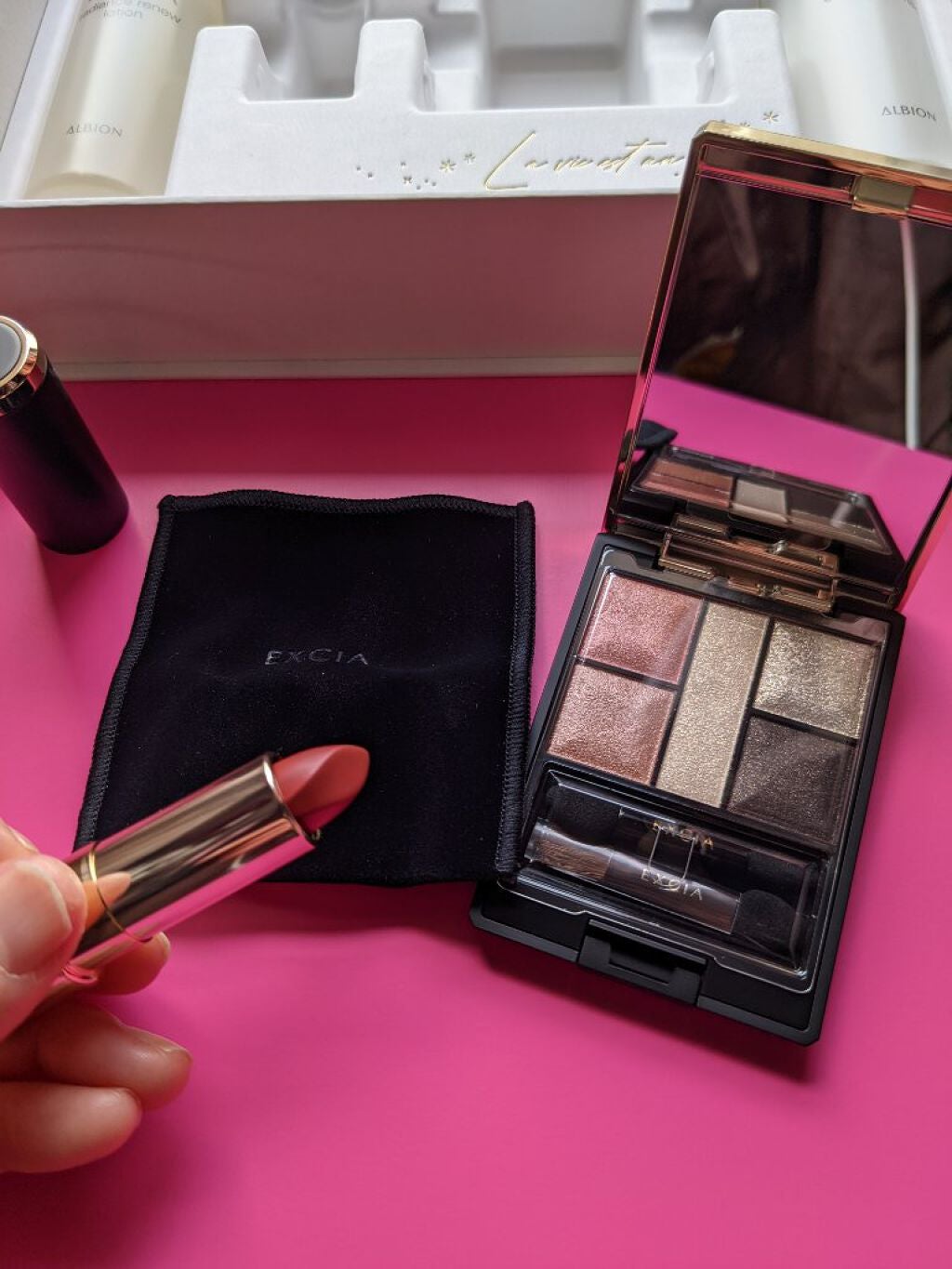 エクシア アイカラー カンテット/ALBION/アイシャドウパレットを使ったクチコミ(5枚目)