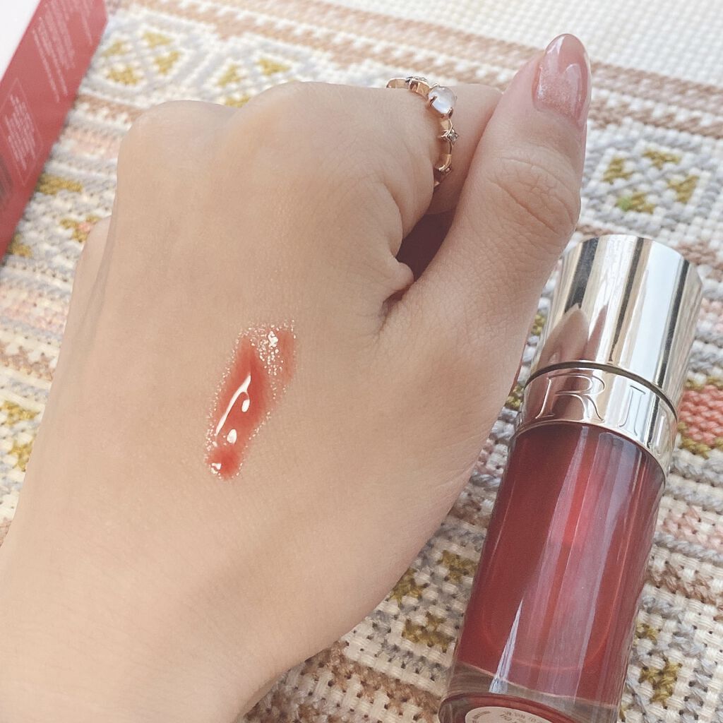 リップコンフォートオイル/CLARINS/リップグロスを使ったクチコミ（2枚目）