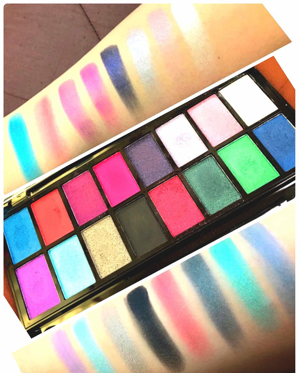 アイシャドウ パレット ミッドナイトユニコーン/MAKEUP REVOLUTION/アイシャドウパレットを使ったクチコミ（1枚目）