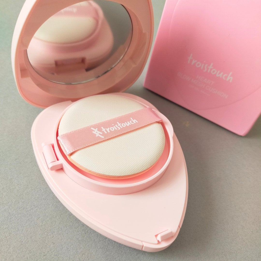 トワタッチ ハートクッション グロウメッシュ/troistouch/クッションファンデーションを使ったクチコミ(3枚目)