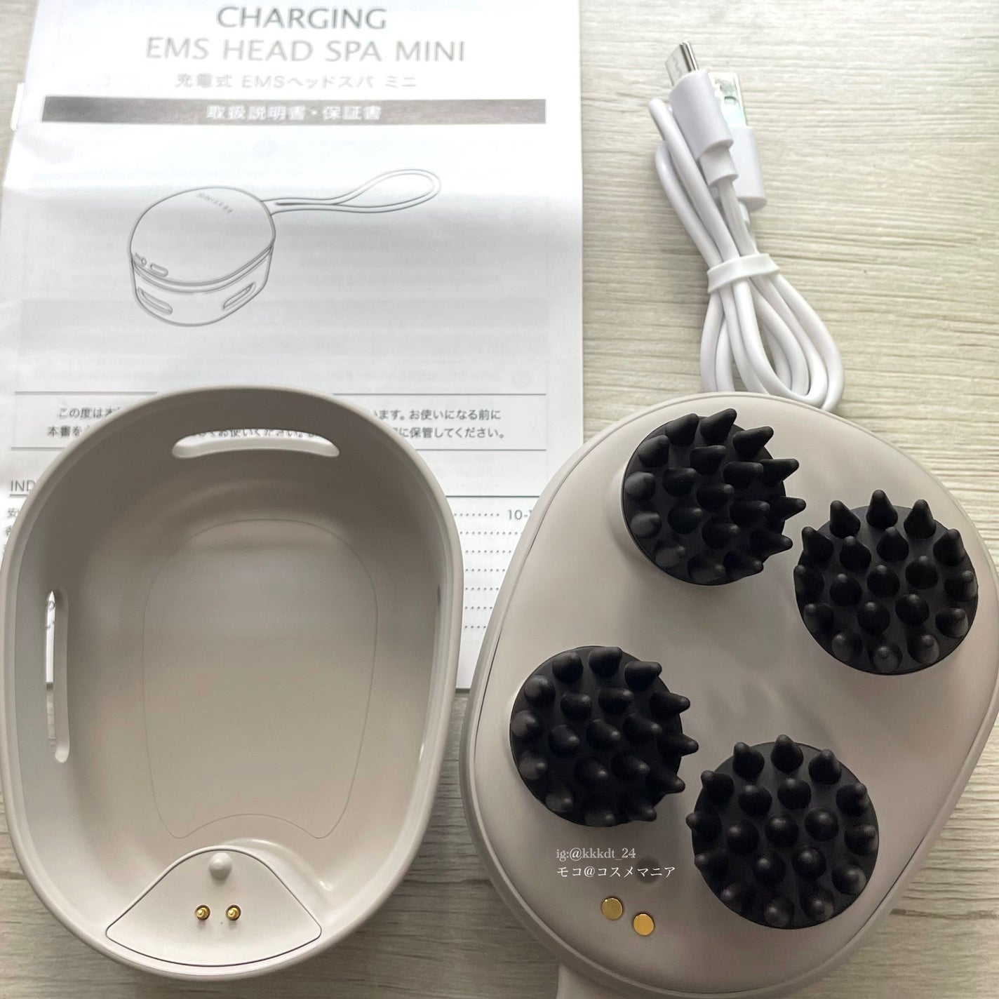 充電式EMSヘッドスパ ミニ/FESTINO/ヘッドマッサージャーを使ったクチコミ(2枚目)