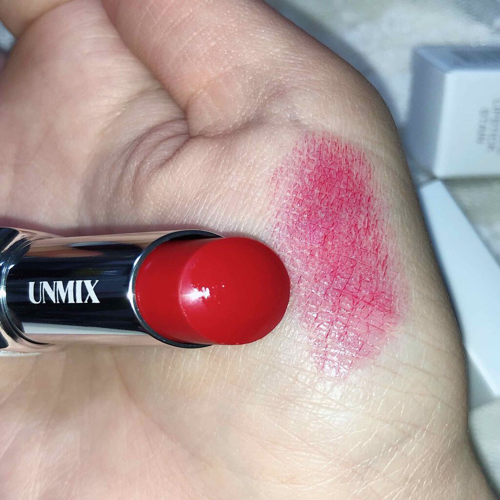 モイスチャーリップスティック ステイン /UNMIX/口紅を使ったクチコミ（3枚目）
